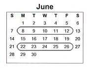 June 2009 calendar